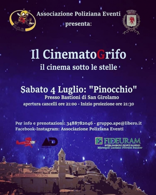 Il cinema sotto le stelle targato APE!