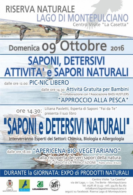 Saponi, detersivi, attività e sapori naturali al Lago di Montepulciano