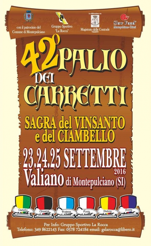 42° Palio dei Carretti - Valiano - 23/24/25 Settembre 2015