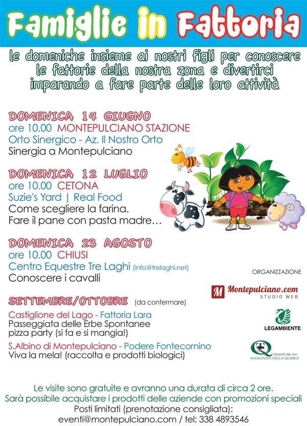 Famiglie in Fattoria - Domenica 14 Giugno 2015 - Az. Il Nostro Orto - Agricoltura Sinergica a Montepulciano Stazione
