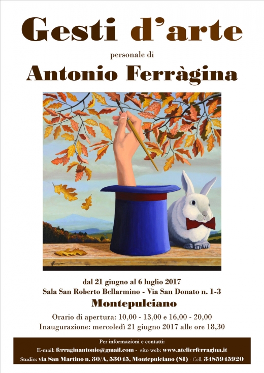 Mostra Gesti d&#039;arte - Personale di Antonio Ferràgina