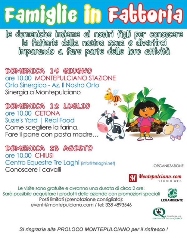 Famiglie in Fattoria - Domenica 23 Agosto 2015 - Conoscere i cavalli - Ingresso gratuito