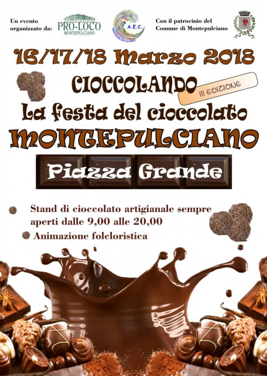 CIOCCOLANDO 2018 – III EDIZIONE della Fiera del Cioccolato a Montepulciano