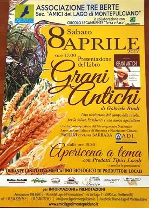 Presentazione del Libro &quot;Grani Antichi&quot; - Lago di Montepulciano