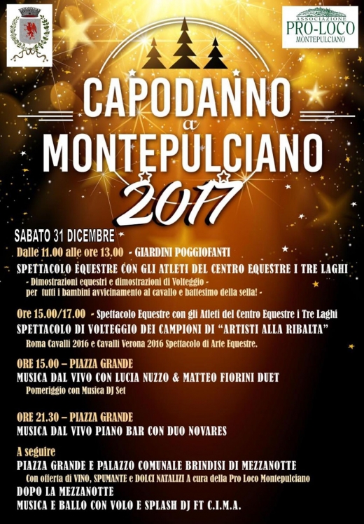 Capodanno a Montepulciano 2017