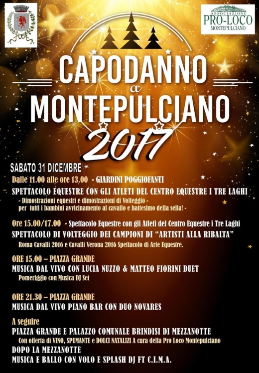 Capodanno a Montepulciano 2017
