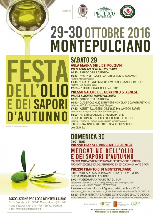 FESTA DELL&#039;OLIO E DEI SAPORI D&#039;AUTUNNO 2016