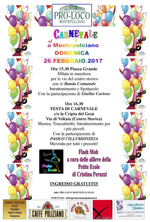 Carnevale 2017 a Montepulciano