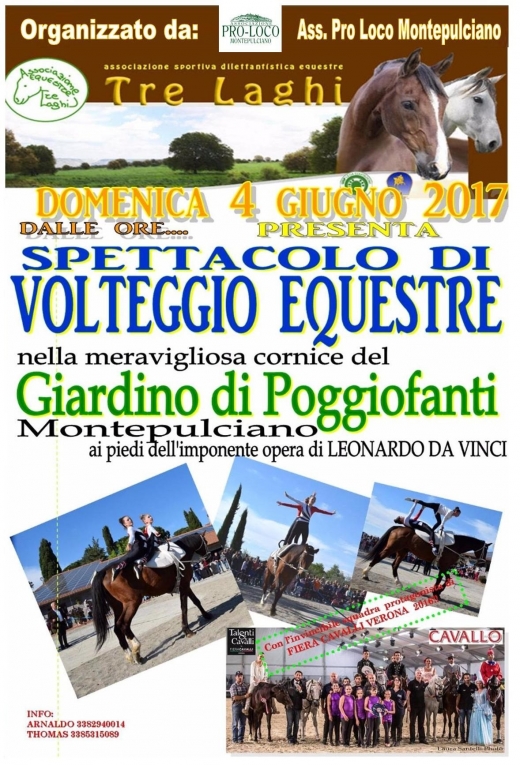 Spettacolo di Volteggio Equestre - Giardino di Poggiofanti