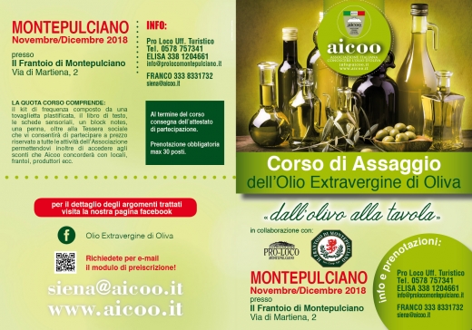 Corso di Assaggio dell&#039;Olio Extravergine di Oliva